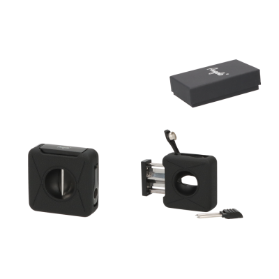 Angelo Πουροκόπτης V-Cut Metal Black Ring 56 Με Punch 500063